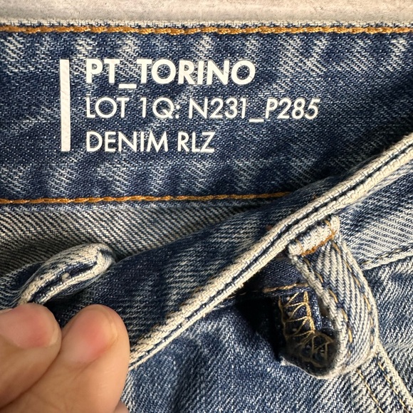 Men’s PT Torino “The Rebel” Jeans Size 34 Med Wash Made in Italy - Picture 12 of 13
